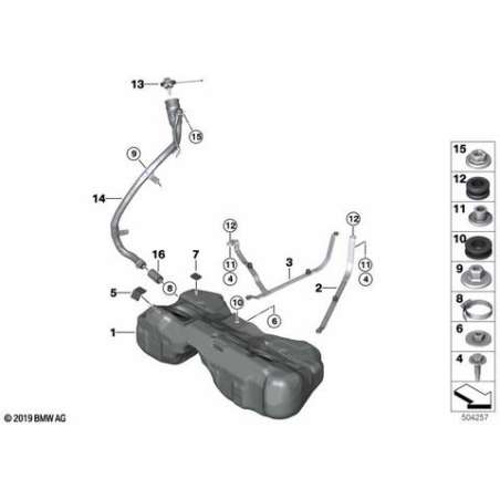 Reservoir de carburant plastique