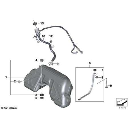 Reservoir de carburant plastique