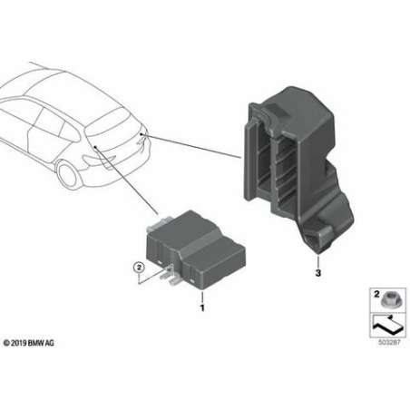 Boîtier électronique p. pompe carburant