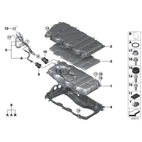 Reservoir de carburant metal