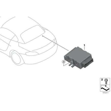 Boîtier électronique p. pompe carburant