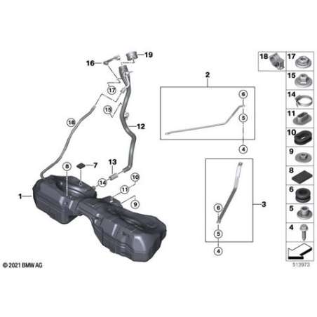 Reservoir de carburant plastique