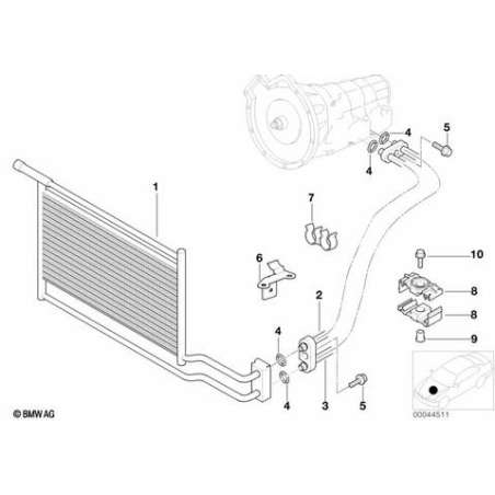 Conduite de radiateur d'huile de retour