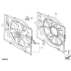 Cadre de ventilateur avec ventilateur