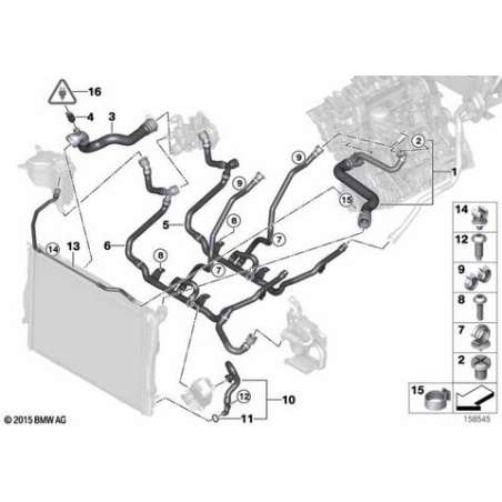 Conduite retour chauffage-thermostat-