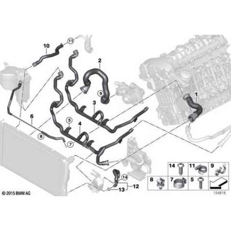 Conduite retour chauffage-thermostat-