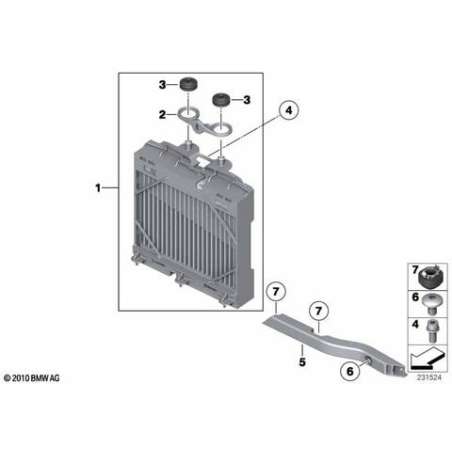 Radiateur additionnel côté gauche