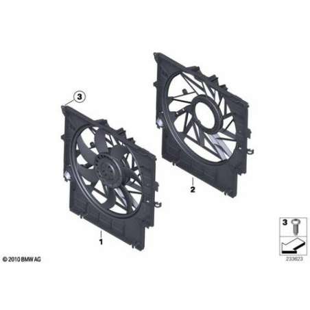 Cadre de ventilateur avec ventilateur
