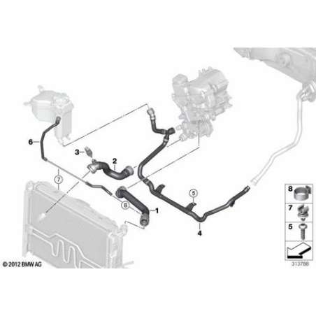Conduite retour chauffage-thermostat-