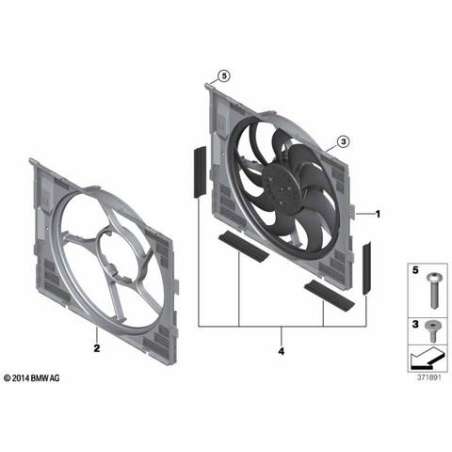 Cadre de ventilateur avec ventilateur