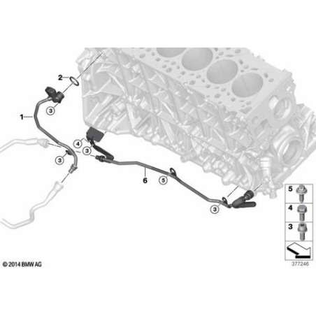 Conduite module dos.SCR-pompe liq.refr.