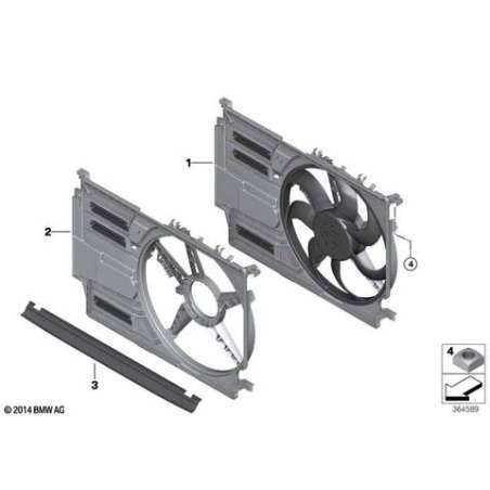 Cadre de ventilateur avec ventilateur