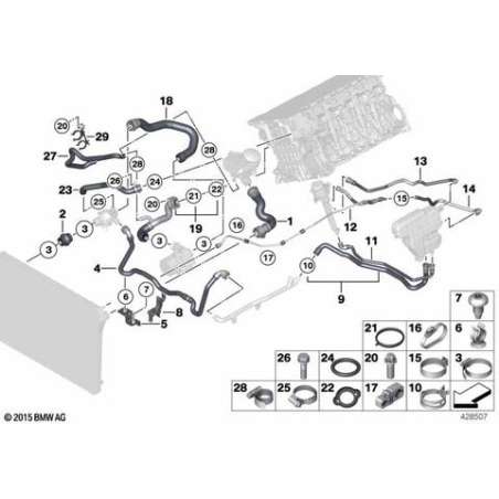Flexible thermostat-pompe liquide