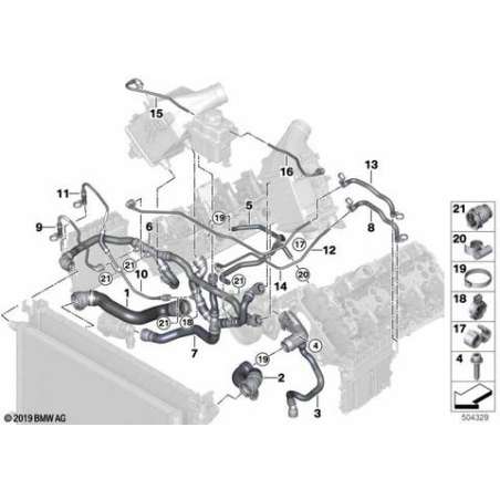 Cond.refr.d'air de sur.conduite aller