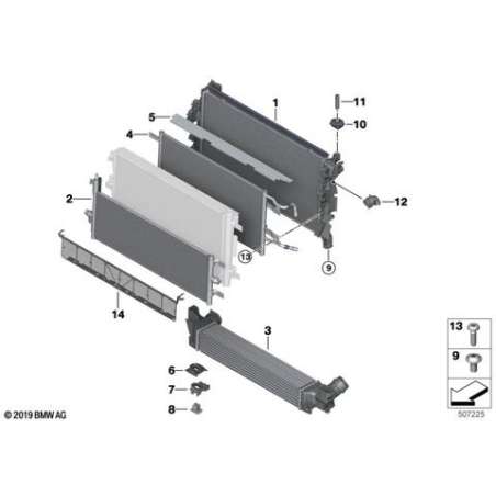 Joint supérieur radiateur