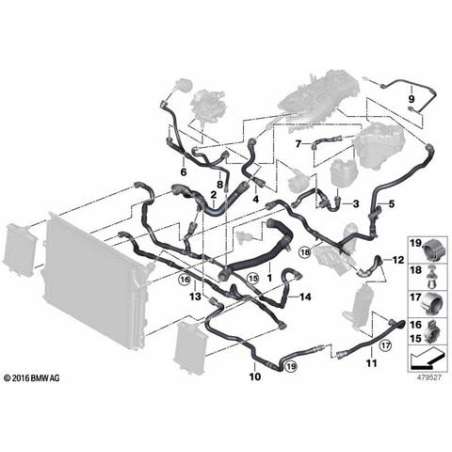Flexible radiateur en haut-thermostat