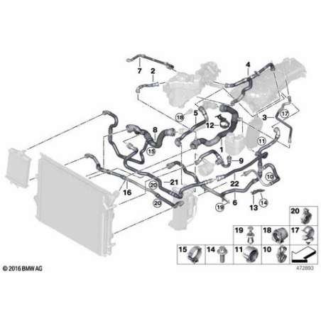 Flexible radiateur d'eau-