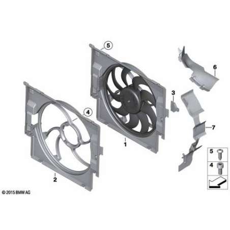 Cadre de ventilateur avec ventilateur
