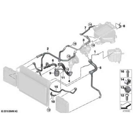 Flexible au bas du radiateur-thermostat