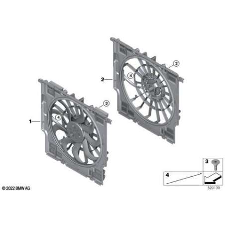 Cadre de ventilateur avec ventilateur