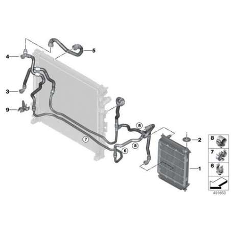 flexible radiateur déporté
