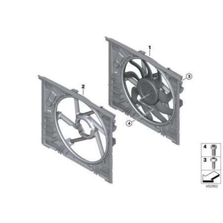 Cadre de ventilateur avec ventilateur