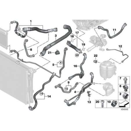 Flexible thermostat-pompe liquide
