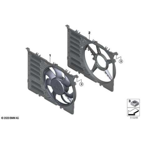 Cadre de ventilateur avec ventilateur