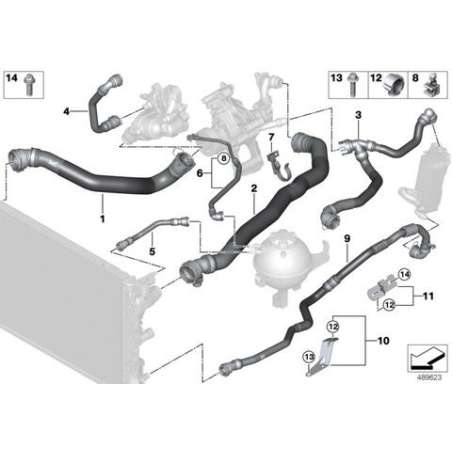Flexible radiateur d'eau-