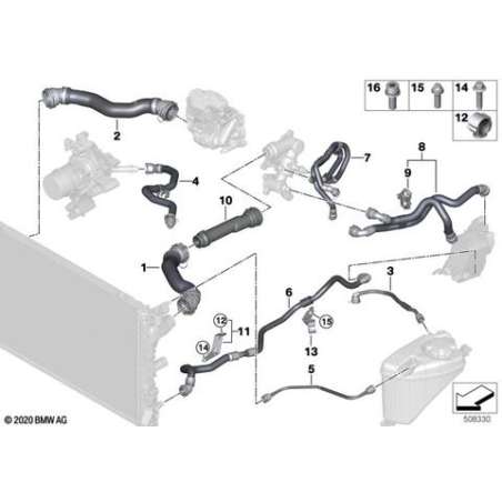 Flexible culasse-vase d'expansion