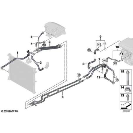 Flexible arrivée chargeur