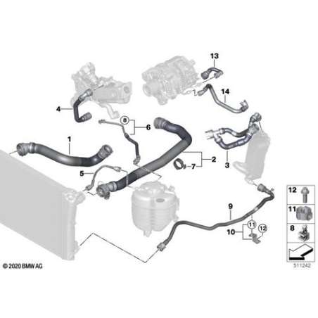 Flexible refroidiss.huile boîte vitesses