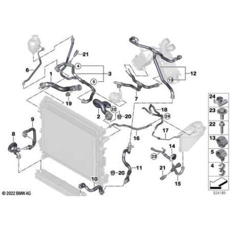 Flexible retour du chauffage