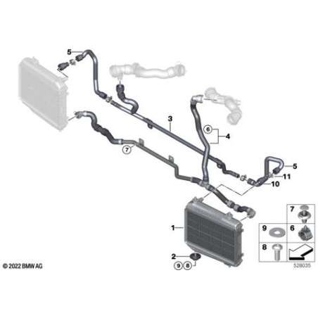 Flexible de radiateur auxiliaire