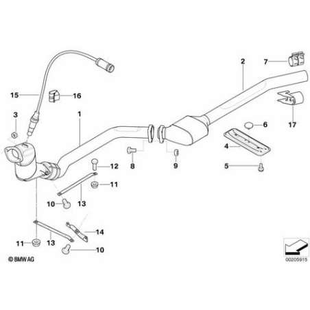 Support catalyseur proche du moteur