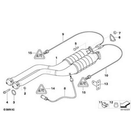 ES tuyau d'échappement catalyseur