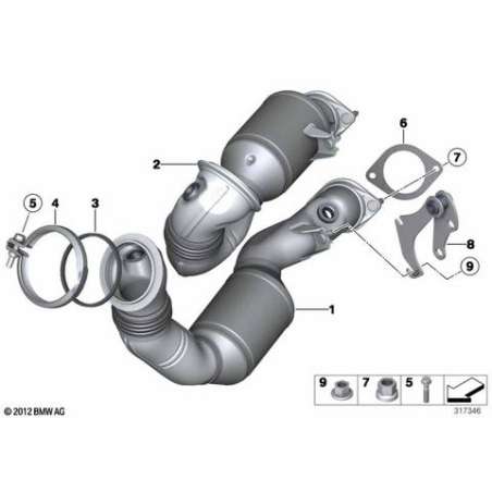 ES catalyseur proche du moteur