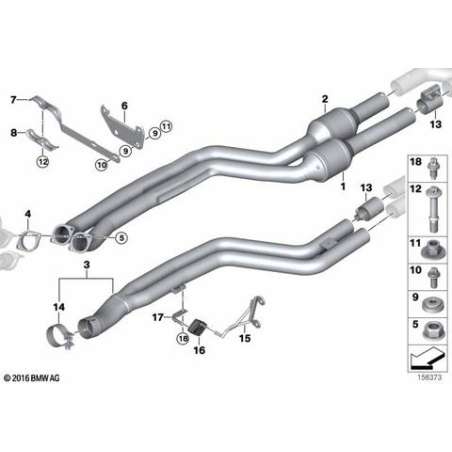 ES tuyau d'échappement catalyseur