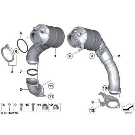 Support catalyseur proche du moteur