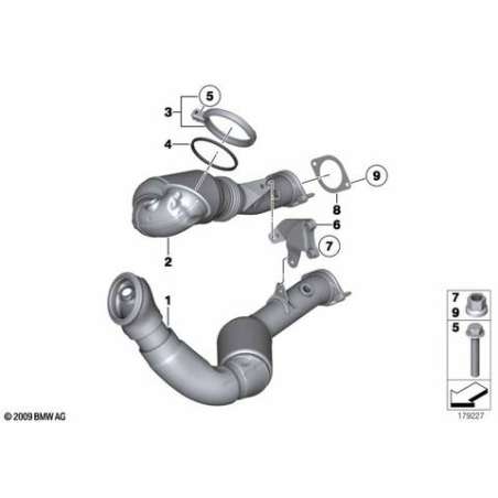Support catalyseur proche du moteur