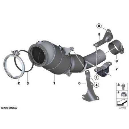 ES catalyseur proche du moteur
