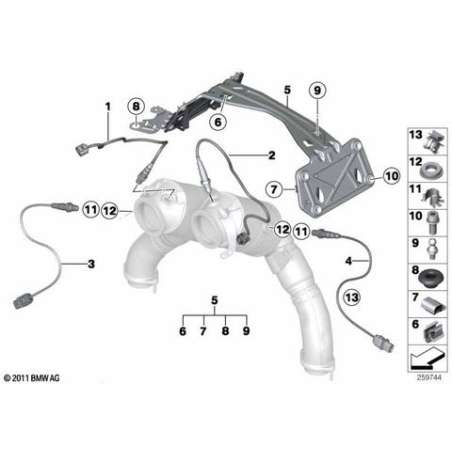 Support sonde de lambda