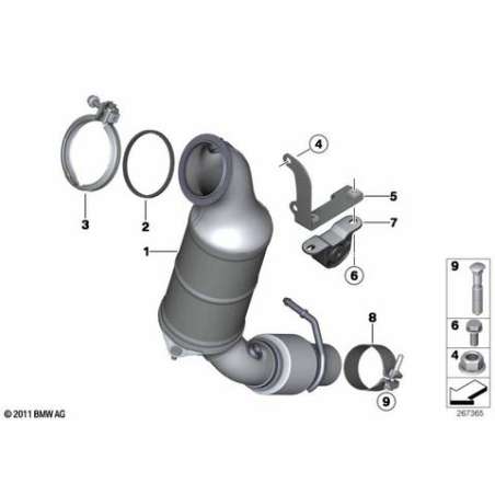 ES catalyseur proche du moteur