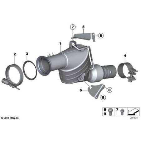 ES catalyseur proche du moteur