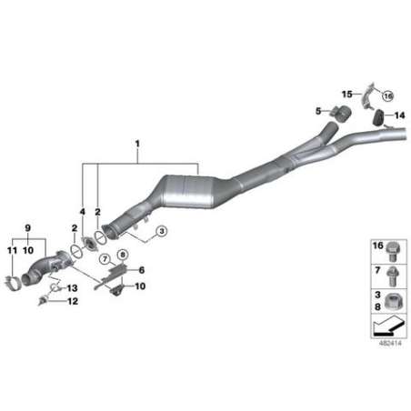 ES tuyau d'échappement catalyseur