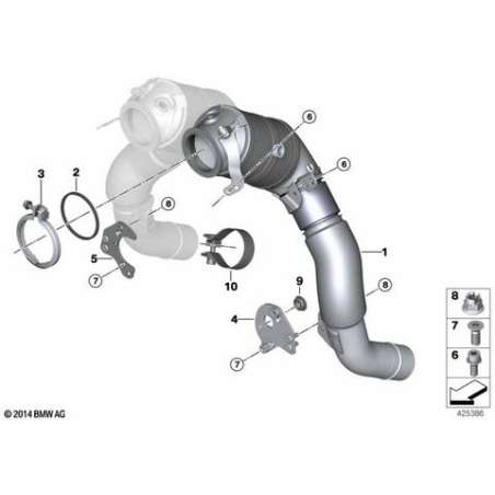 ES catalyseur proche du moteur