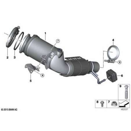 ES catalyseur proche du moteur