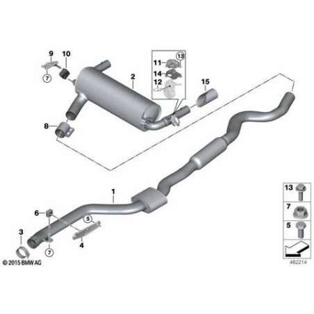 Support catalyseur proche du moteur
