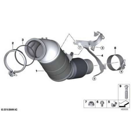 ES catalyseur proche du moteur