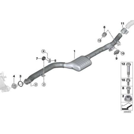ES catalyseur SCR avec volet d'échapp.